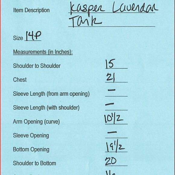 Kasper Lavendar Satin Square Neck Tank Top SIze 14 - Picture 4 of 4